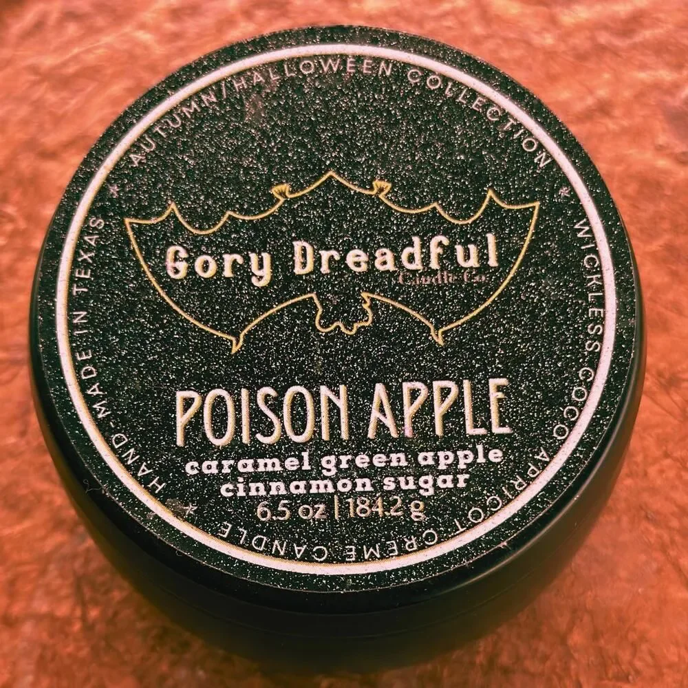Poison Apple Wickless Candle: Caramel Green Apple Cinnamon Sugar Scent